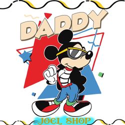 mickey mouse daddy svg, rad dad mickey svg, funny happy fathers day disney svg png dxf eps cricut