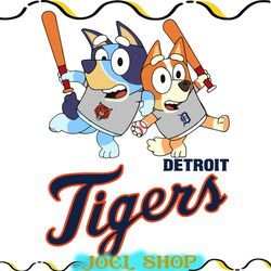 bluey detroit tigers baseball