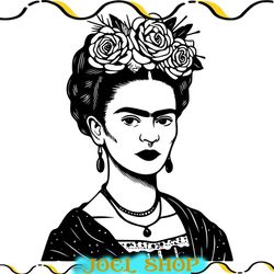 frida kahlo svg design, png clipart, sublimation designs, cricut cut files