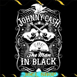 johnny cash the man in black svg files for cricut