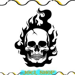 flaming skull svg, skull svg , death skull svg, skull clipart,skull png