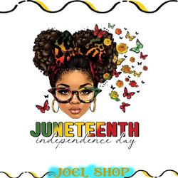 juneteenth independence day png, black girl magic png design, juneteenth messy bun black queen png