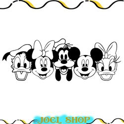 mickey mouse and friends svg, family vacation svg, printable design svg for cricut cutting file vinyl