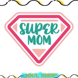 superman mom svg vector file