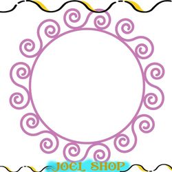 mothe day mandala circular frame svg