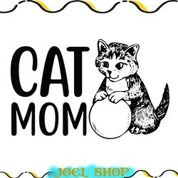 cat mom mother day svg file