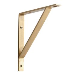 gold metal mix & match shelf brackets 2 pack