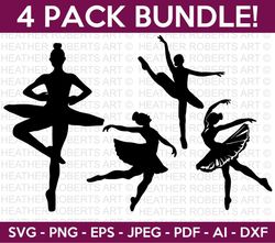 ballet dancer mini svg bundle, ballerina svg, ballet dancer svg, ballet dancer silhouette svg, ballet svg,silhouette