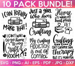 crafting svg bundle, crafting svg, crafting shirt svg, crafting quote, craft room, crafter, crafting svg, cut file for c