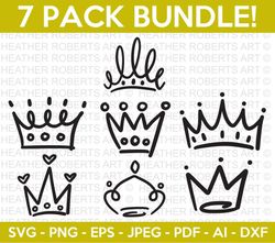 crown svg bundle, crown doodle svg, crown svg, tiara svg, queen tiara svg, princess tiara svg, king crown svg, cut file