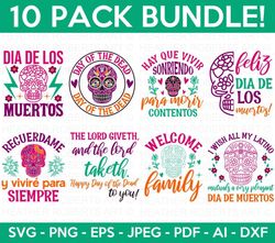 dia de los muertos svg bundle, day of the dead svg bundle, sugar skull svg bundle, halloween svg, scary svg 1