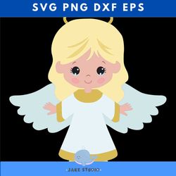 cute girly angel svg cut files