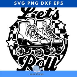 let roll retro roller skates svg