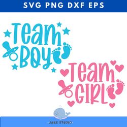 team girl team boy svg