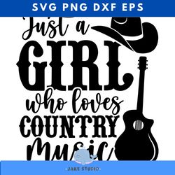 just a girl who loves svg country music