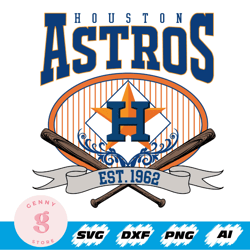 baseball fan svg, houston-astros svg, game day, vintage houston baseball svg, houston baseball est 1962 svg