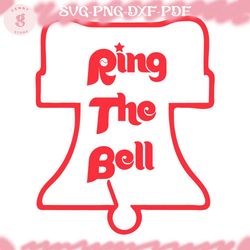phillies ring the bell svg, phillies bell svg, philadelphia phillies svg, phillies svg