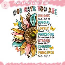 god says you are religious png sublimation design download, christian png, western sunflower png