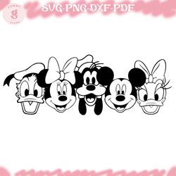 mickey mouse and friends svg, family vacation svg, printable design svg for cricut cutting file vinyl