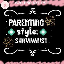parenting style survivalist svg