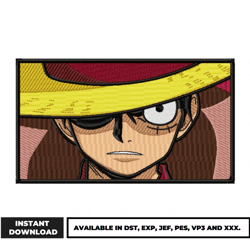 new luffy eyes design - one piece - embroidery design