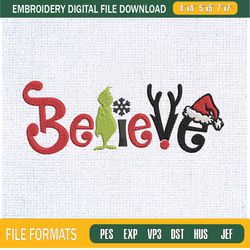 belive grinch christmas embroidery designs, christmas machine embroidery design,,embroidery design-dennis ani