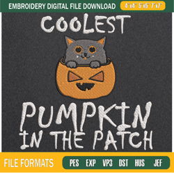 coolest pumpkin in the patch embroidery designs, halloween machine embroidery de,embroidery design,embroidery-dennis ani