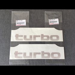 toyota genuine turbo gold rear fender decals stickers for land cruiser 100