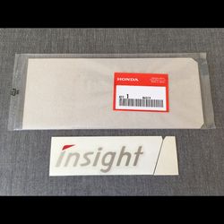 honda genuine insight silverstone metallic & red rear decal sticker