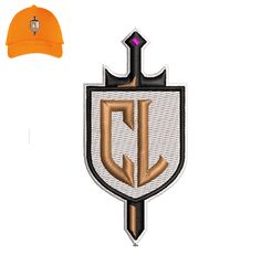 CL Embroidery 3D Puff logo for Cap,logo Embroidery, Embroidery design, logo Nike Embroidery