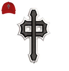 Cool Cross 3d puff Embroidery logo for Cap,logo Embroidery, Embroidery design, logo Nike Embroidery