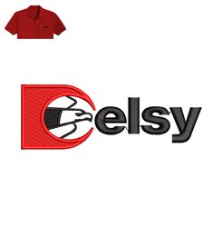 Delsy Embroidery logo for Polo Shirt,logo Embroidery, Embroidery design, logo Nike Embroidery