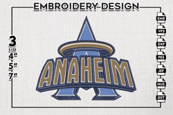 anaheim logo emb files, mlb los angeles angels team embroidery, mlb teams, 3 sizes, mlb machine embroidery designs, digi