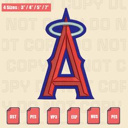 los angeles angels embroidery designs, mlb logo embroidery files, file for embroidery -carolpwood