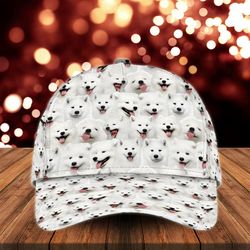 american eskimo cap, hats for walking with pets, classic baseball cap all over print