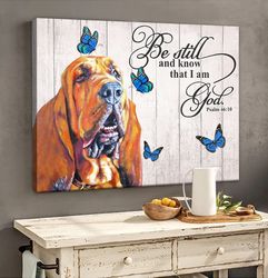 bloodhound matte canvas, dog wall art prints, canvas wall art decor