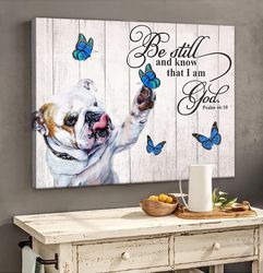 bulldog matte canvas, dog wall art prints, canvas wall art decor