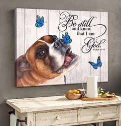 boxer matte canvas, dog wall art prints, canvas wall art decor