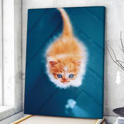 cat portrait canvas, meow scarecrow, canvas print, cat wall art canvas, cats canvas print