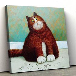 cat square canvas, canvas print, cats canvas print, cat wall art canvas, cute cat