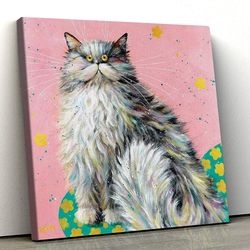 cat square canvas, cat wall art canvas, canvas print, cats canvas print, canvas with cats on it