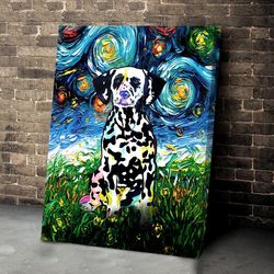 dalmatian poster & matte canvas, poster to print, gift for dog lovers