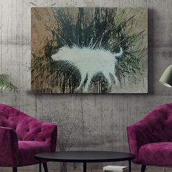 dog landscape canvas, wet dog print, dog poster printing, dog wall art canvas