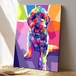 dog pet popart, dog canvas poster, dog wall art, gifts for dog lovers