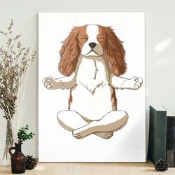 dog portrait canvas, cavalier king charles spaniel, dog wall art canvas, dog poster printing, canvas print