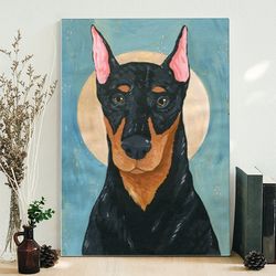 dog portrait canvas, good boy, dog canvas print, dog poster printing