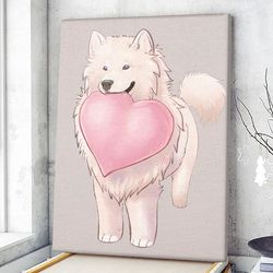 dog portrait canvas, happy cloud, canvas print, dog wall art canvas, dog poster printing