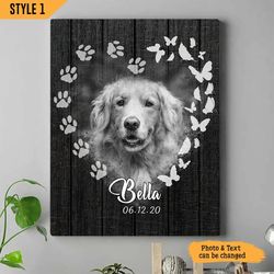 dog portrait photo canvas, wall art canvas, gift for dog lovers