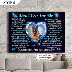don't cry for me dog canvas poster, poster to prints for dog mom
