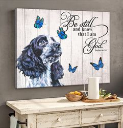 english cocker spaniel matte canvas, dog wall art prints, canvas wall art decor